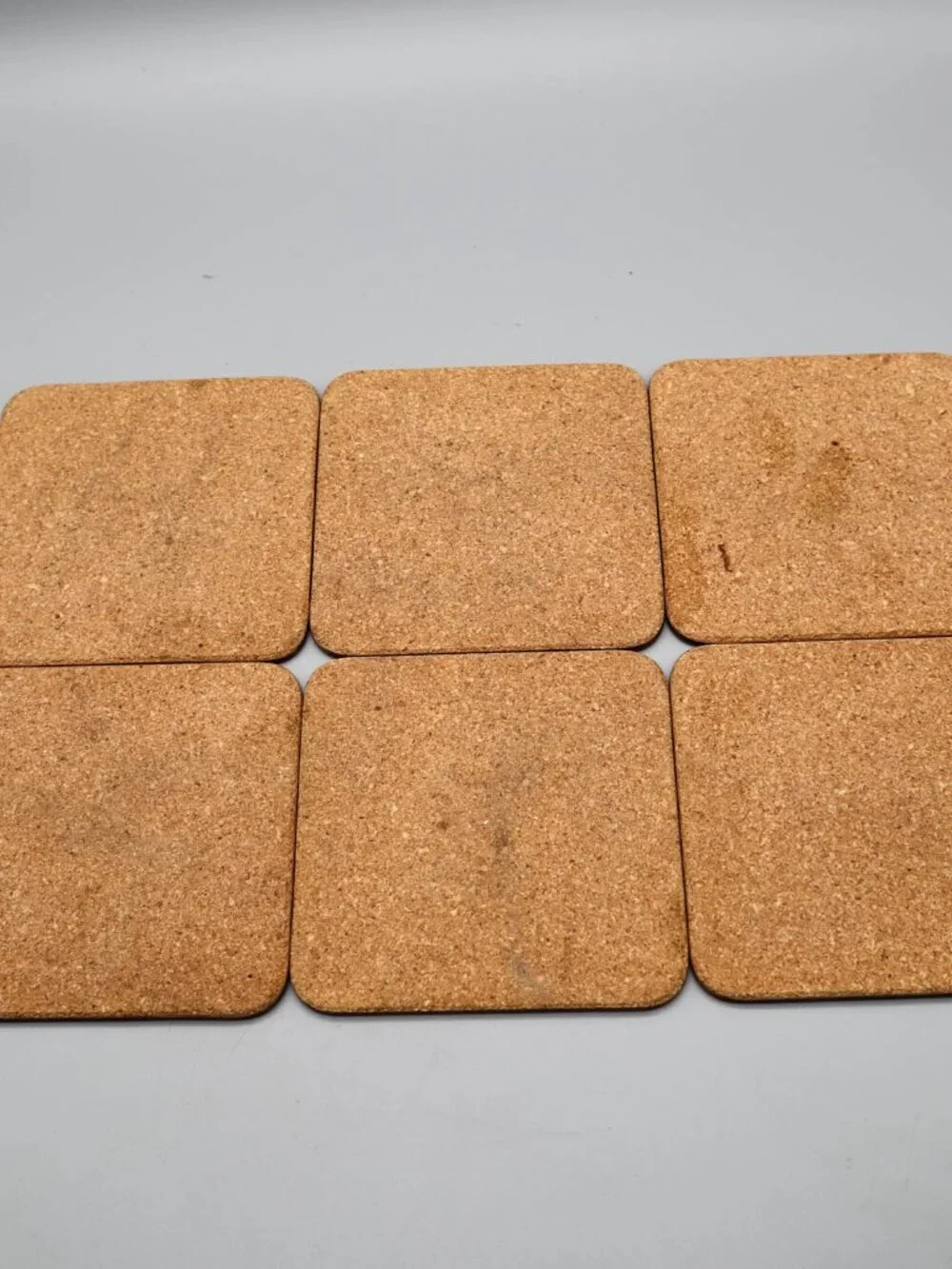 6 Vintage Pimpernel Cork Backed Celluloid Coasters Romantic Rose Botanical